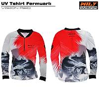 Wily Wear UV T-Shirt Fermuarl Vision Red