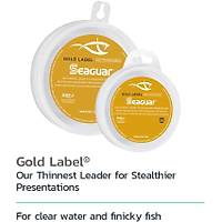 Seaguar Gold Label 100% Fluorocarbon, Freshwater and Saltwater Leader 8Lb 0,220mm