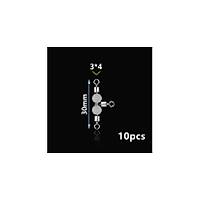 Captain 5049 l Boncuklu Frdnd 10'lu Paket Black Nikel