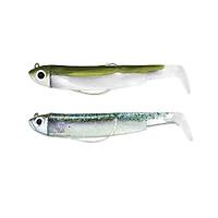 Fiiish BM70/1 BM758 Double Combo Shore 3gr Kaki-Ghost Minnow Silikon Yem