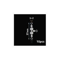 Captain 5049 l Boncuklu Frdnd 10'lu Paket Black Nikel