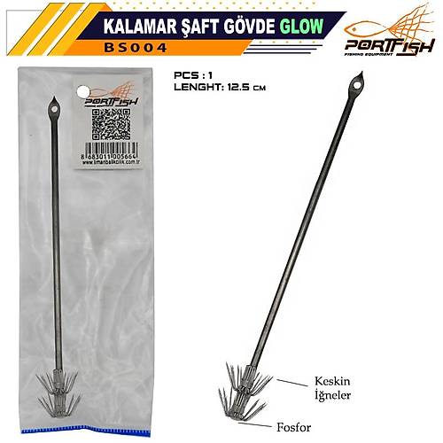 Portfish Kalamar �aft G�vde Glow 12.5 cm
