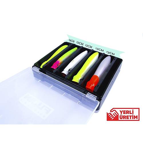 Fujin Tackle Box 145DS �ift Tarafl� Maket Bal�k Kutusu