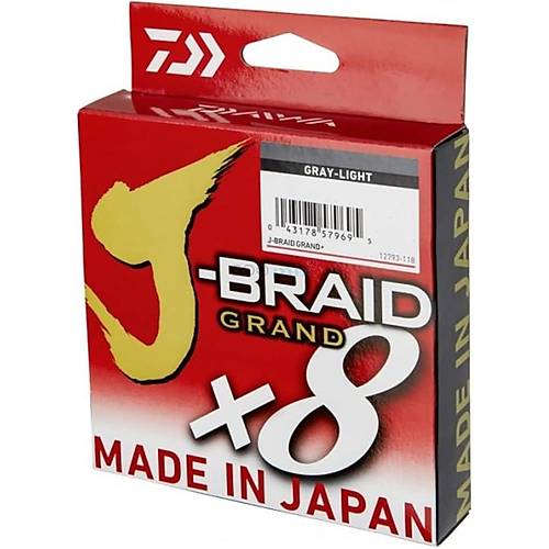 Daiwa J-Braid Grand x8 Gray-Light �p Olta Misinas� 135 mt 0.13 mm
