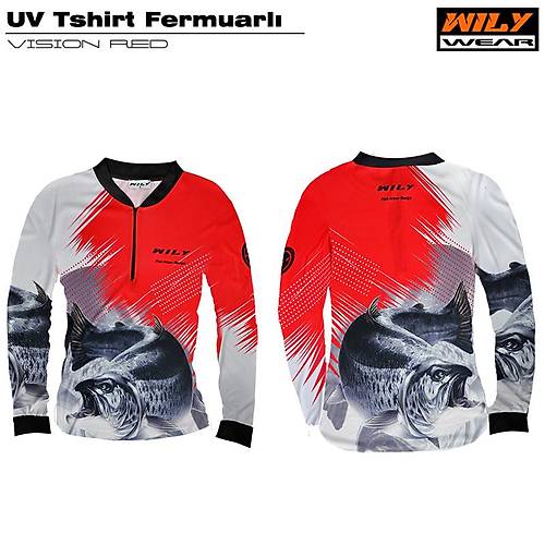Wily Wear UV T-Shirt Fermuarl� Vision Red