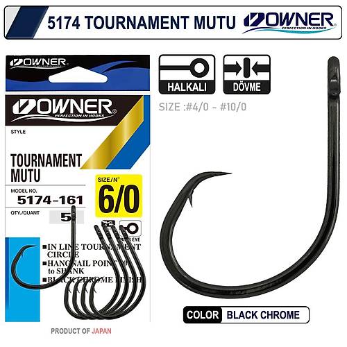 Owner 5174 Tournament Mutu Black Chrome ��ne