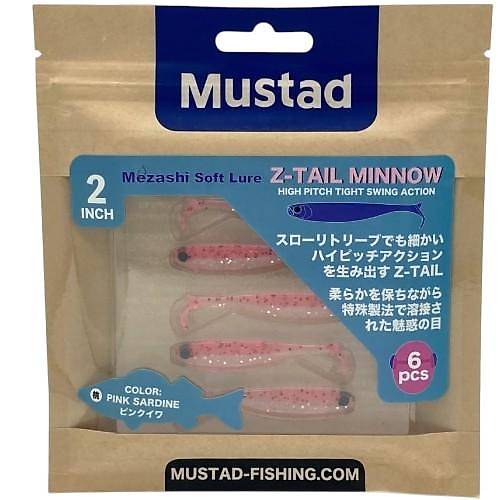 Mustad Mezashi Z-Tail Minnow Silikon 5 Cm.