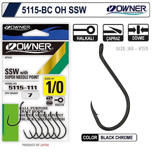Owner 5115 Oh Ssw Black Chrome ��ne