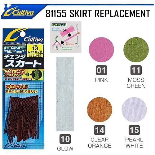 Cultiva 81155 Skirt Replacement Tai Rubber Kesilebilir Yedek Silikon Etek
