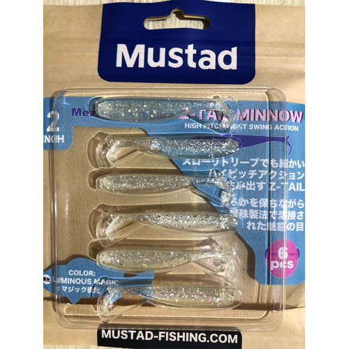 Mustad Mezashi Z-Tail Minnow Silikon 5 Cm.