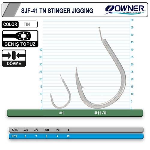 Cultiva 11699 Stinger Jigging Jig ��nesi