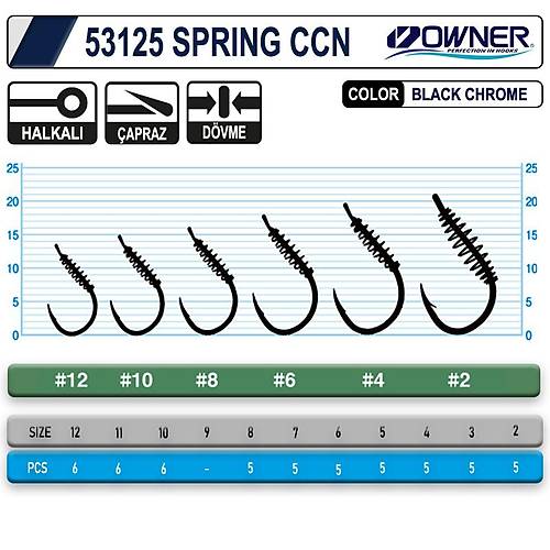 Owner 53125 Spring Ccn With Eye Black Chrome Sazan ��nesi