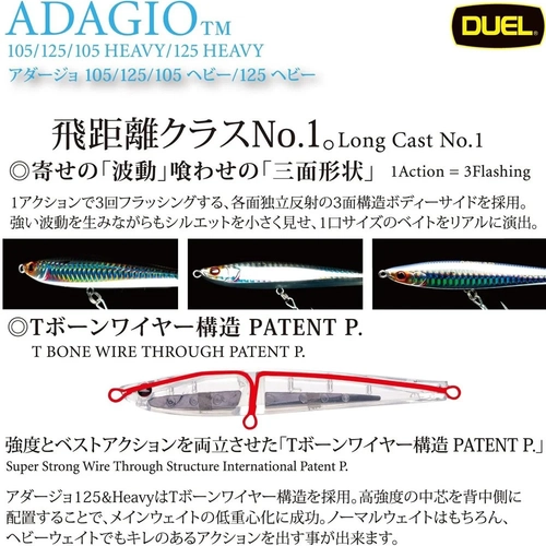 Duel Adagio Heavy 45 Gr 125mm Maket Bal�k