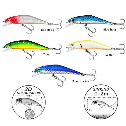 Fishack StrikeX Sinking 62 mm 7,8 g 3D Hologram Paint Maket Bal�k