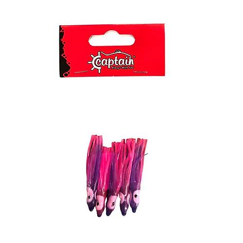 Captain 3593 Octopus Pride 5cm Ahtapot S�bye 5'li Paket Suni Yem