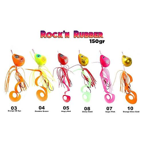 Fujin Rock'n Rubber 150gr Tai Rubber Set