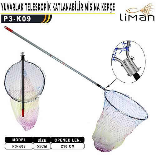 Liman Katlan�r Yuvarlak 55*210cm (Renkli Misina) K-09
