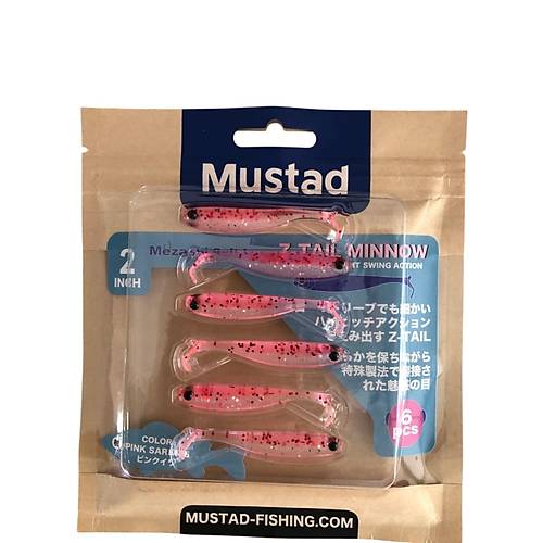 Mustad Mezashi Z-Tail Minnow Silikon 5 Cm.