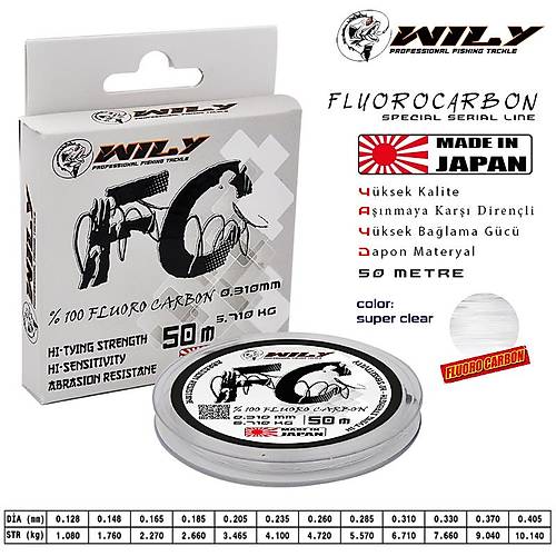 Wily FC Flouro Carbon Misina 50 mt