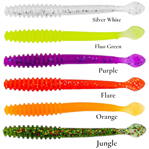 Fishack Wormix Silikon Kurt Yem - 2,2g 87mm Karides Kokulu