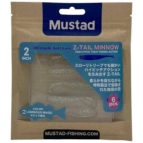 Mustad Mezashi Z-Tail Minnow Silikon 5 Cm.