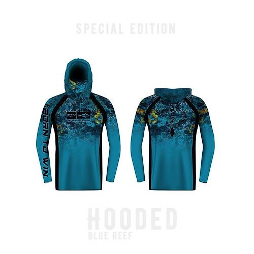 Fujin Performance Hooded Kap��onlu ve Boyunluklu Blue Reef