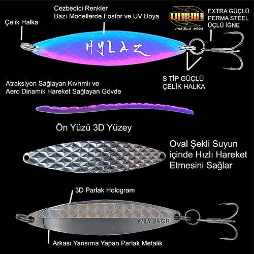 Wily Hylaz Ka��k  16 gr  70 mm - Holograml�