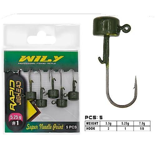 Wily Rapid Jighead Arm Green