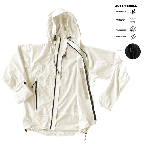 STAFU PRO  Baffin Rain Jacket: Engineered for Adventure Beyaz