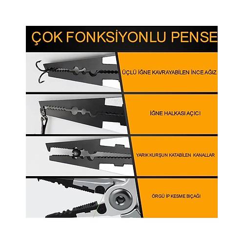Captain 7506 Al�minyum Halka A��c� �p Kesici K�l�fl� Kendinden Kilitli 19cm Pense
