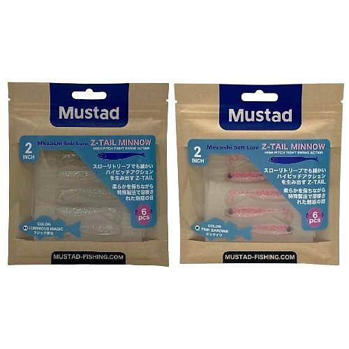 Mustad Mezashi Z-Tail Minnow Silikon 5 Cm.