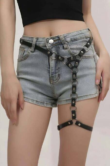 Fantazi Deri Tek bacak Harness - APFT973