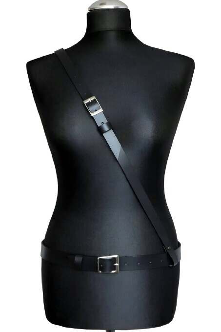 Omuzdan Tekli Bağlamalı Bel Kemer Harness - APFT917