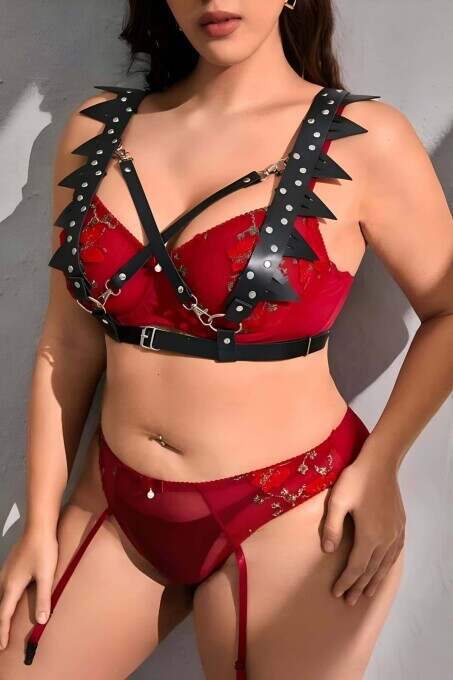 Fantazi Deri seksi Göğüs Harness - APFT1166