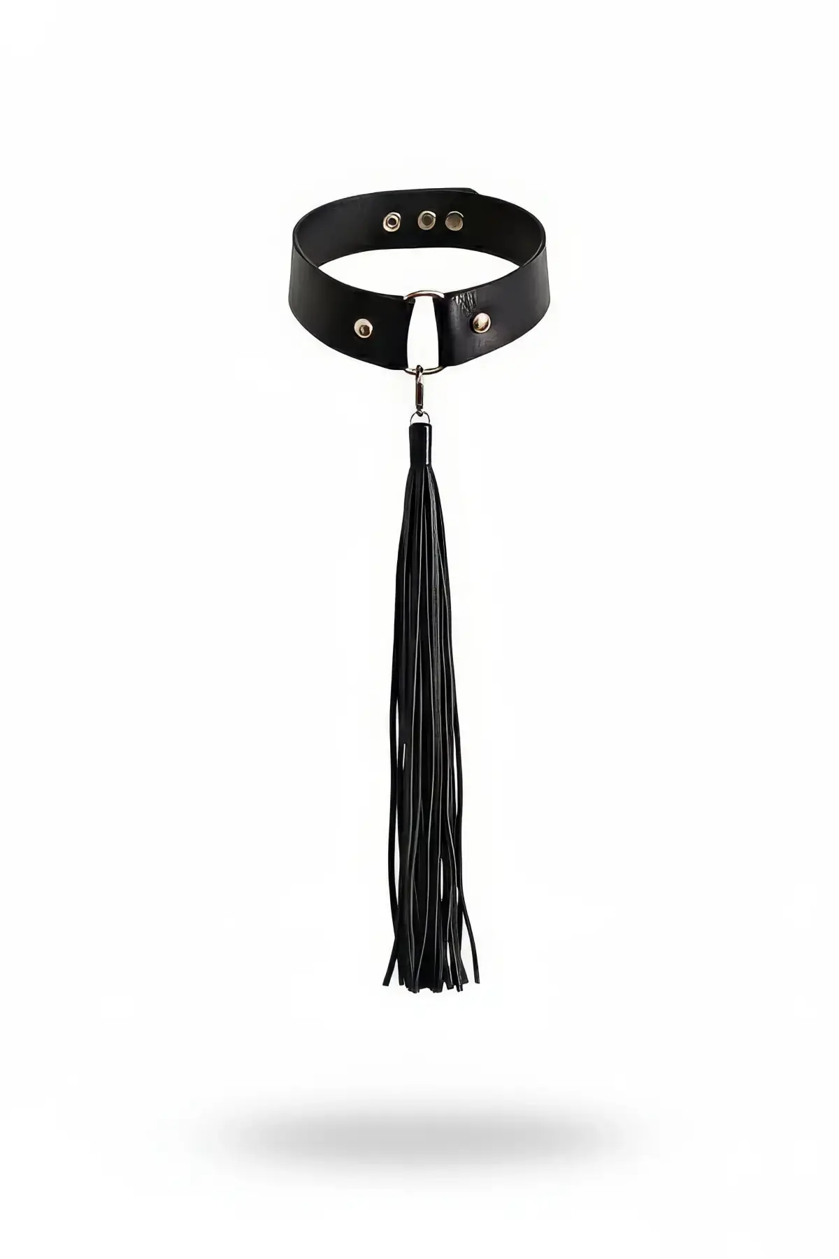 Siyah Choker Deri Püsküllü Gerdanlık - APFT1236