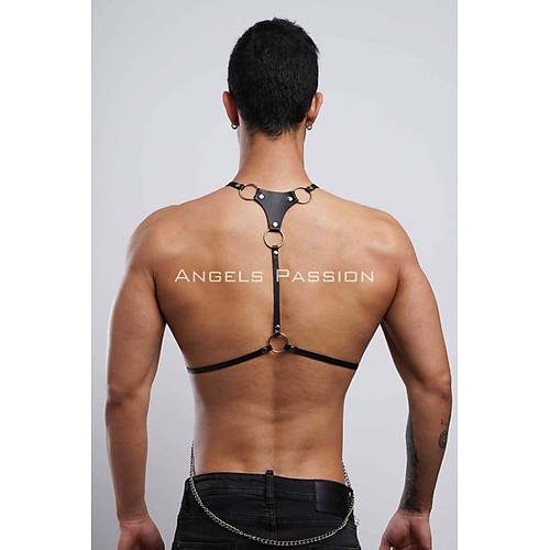Erkek Omuz Harness - Seksi Erkek Deri Harness - Gay Harness İç Giyim - APFTM28