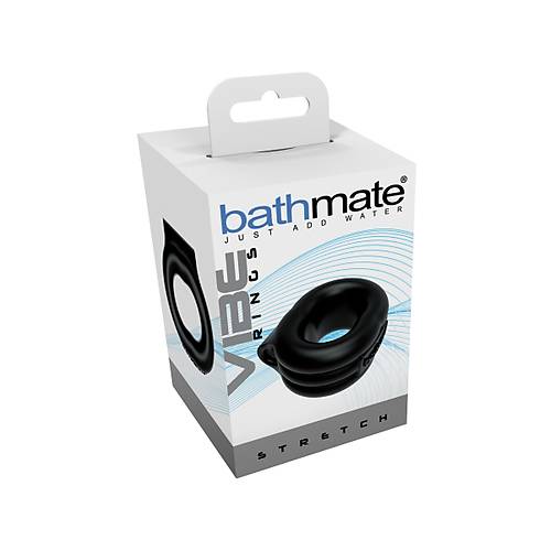 Bathmate Penis üzerindeki titreşim halkası Stretch, elastomex, siyah, Ø5 cm