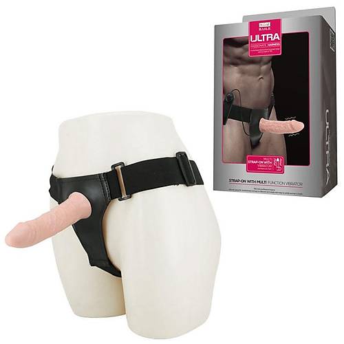 İçi Boş 16 CM Titreşimli Belden Bağlamalı Realistik Penis Strapon