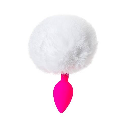 ToDo by Toyfa Sweet bunny kuyruklu anal kılıf, silikon, pembe, 13 cm, Ø 2,8 cm, 43 g