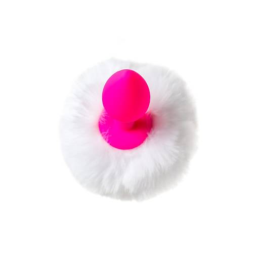 ToDo by Toyfa Sweet bunny kuyruklu anal kılıf, silikon, pembe, 13 cm, Ø 2,8 cm, 43 g