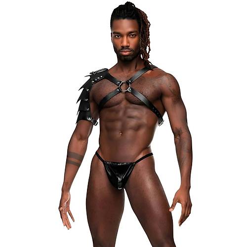 Gladyatör Omuz Harness, Tek Omuz Deri Aksesuar, Savaşçı Kostüm - APFTM154