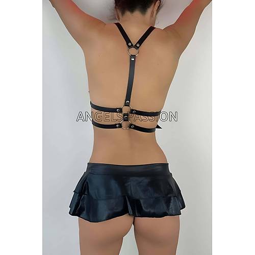Deri Bacak & Göğüs Harness Takım - APFT89