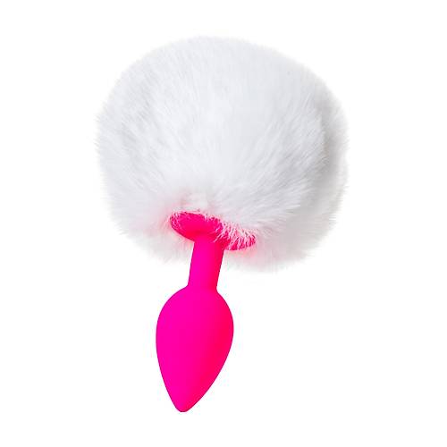 ToDo by Toyfa Sweet bunny kuyruklu anal kılıf, silikon, pembe, 13 cm, Ø 2,8 cm, 43 g