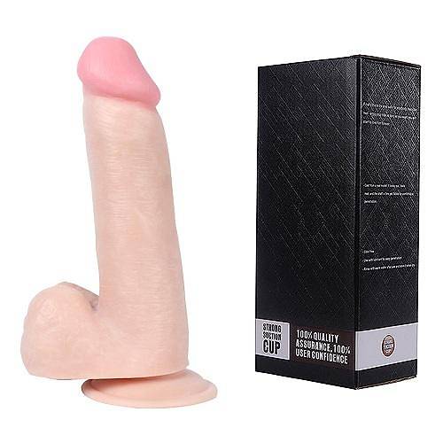 Strong 20 CM Süper Gerçekçi Vantuzlu Kalın Realistik Penis Dildo