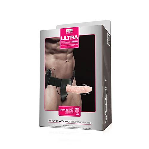 İçi Boş 16 CM Titreşimli Belden Bağlamalı Realistik Penis Strapon