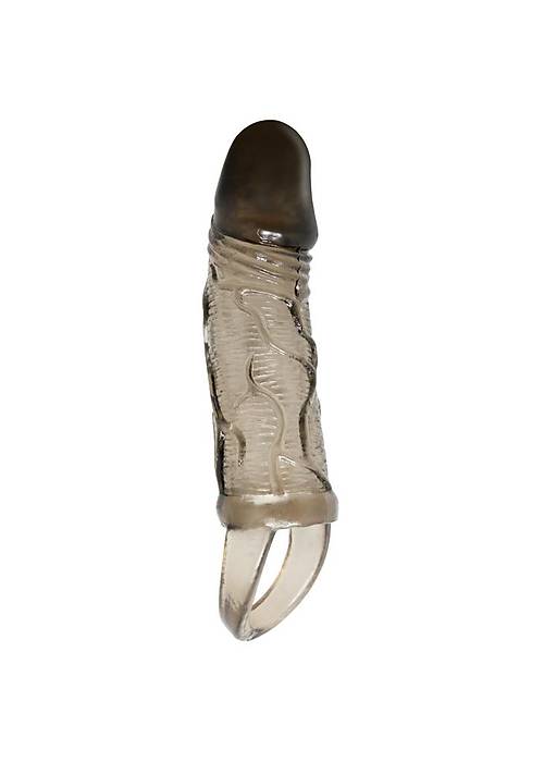 BL 2cm Dolgulu Zenci Penis Kılıfı Uzatmalı Prezervatif Dildo