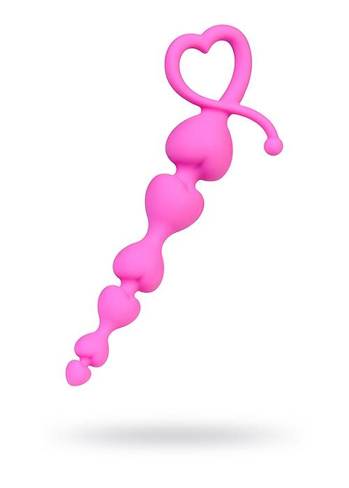 ToDo by Toyfa Sweety anal zinciri, silikon, pembe, 18,5 cm, Ø 3,1 cm