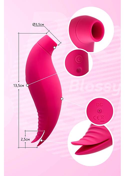 JOS Blossy Klitoral Vibratör, Pembe, 13,5 cm