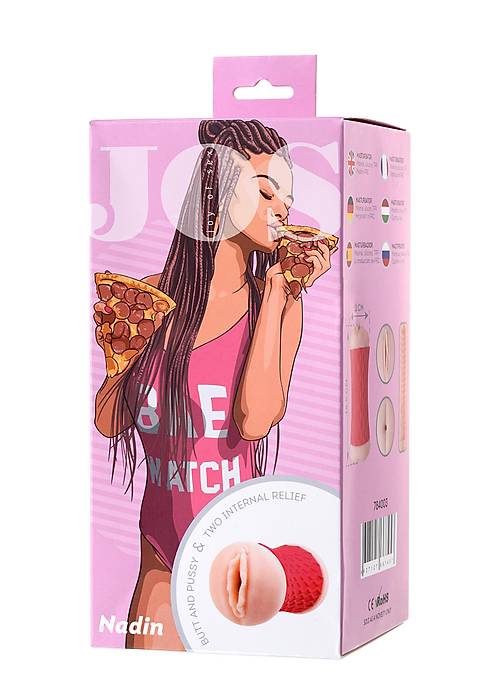 JOS  NADİN Çift Taraflı Masturbator , TPR, Ten, 14,5 cm