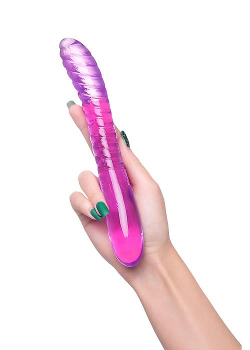 A-Toys by RED Çift Taraflı Jel Dildo Frica, TPE, mor, 23 cm